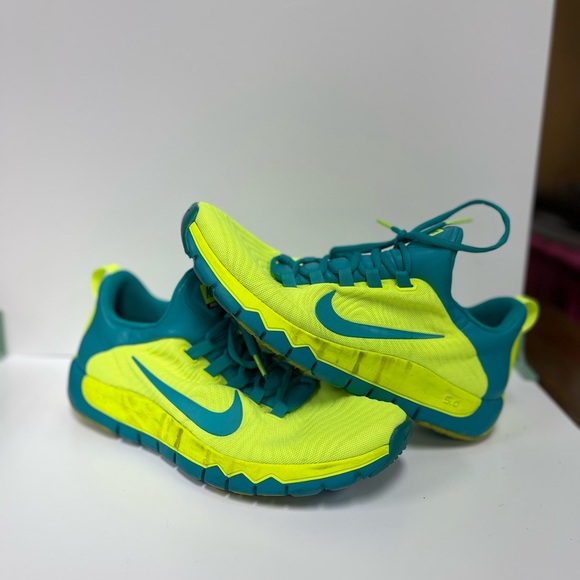 Nike Other - Nike Men’s Sneakers - Neon Yellow and Teal